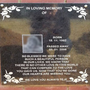 Grave Markers & Niche's 4